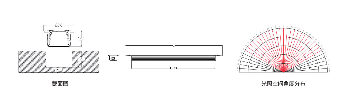 嵌入式线条灯尺寸