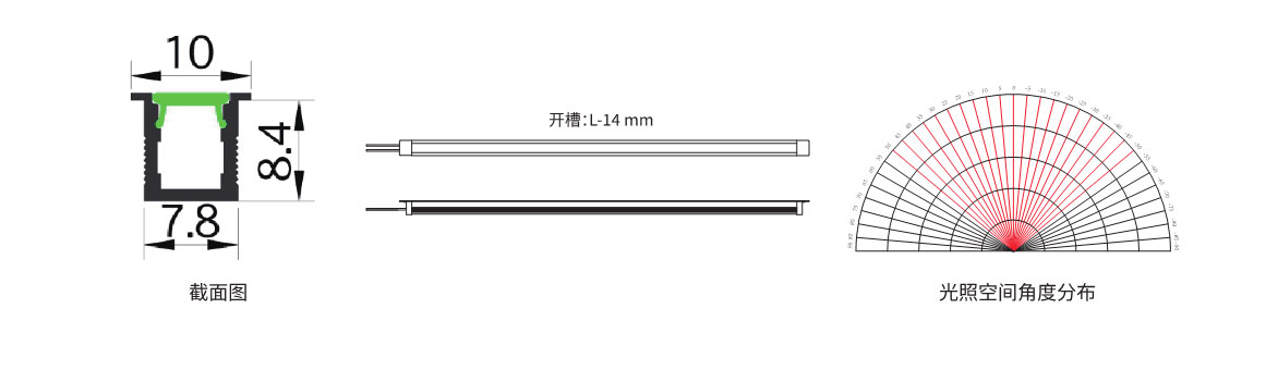 嵌入式线条灯尺寸