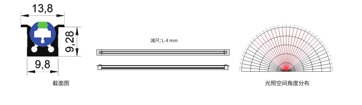 嵌入式线条灯尺寸