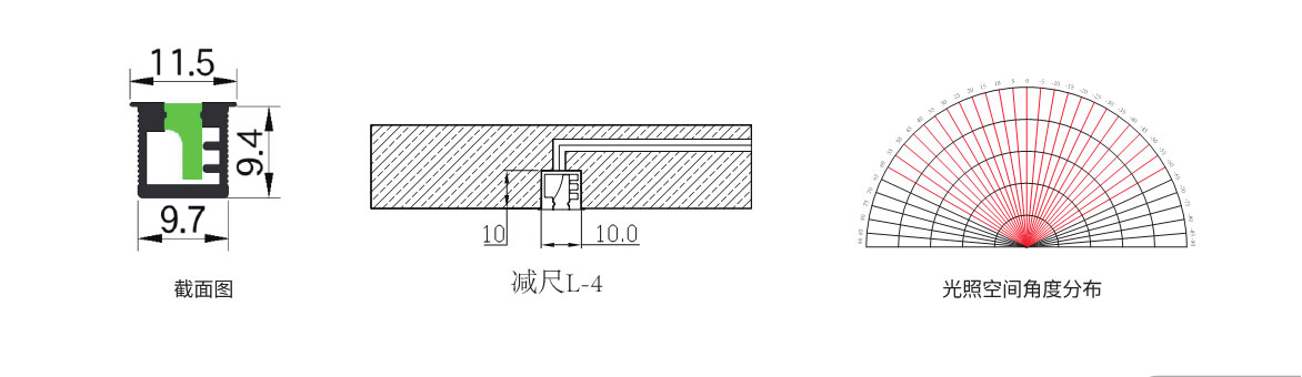 嵌入式线条灯尺寸