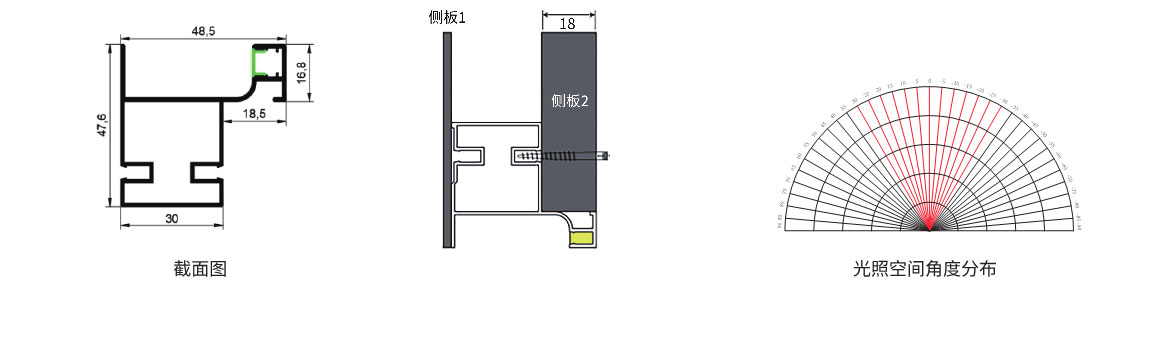 免拉手灯尺寸