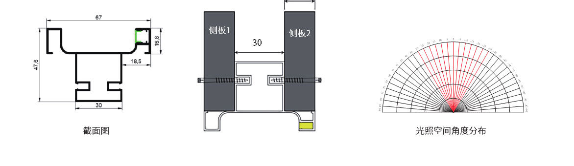 免拉手灯尺寸