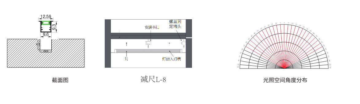 嵌入式线条灯尺寸